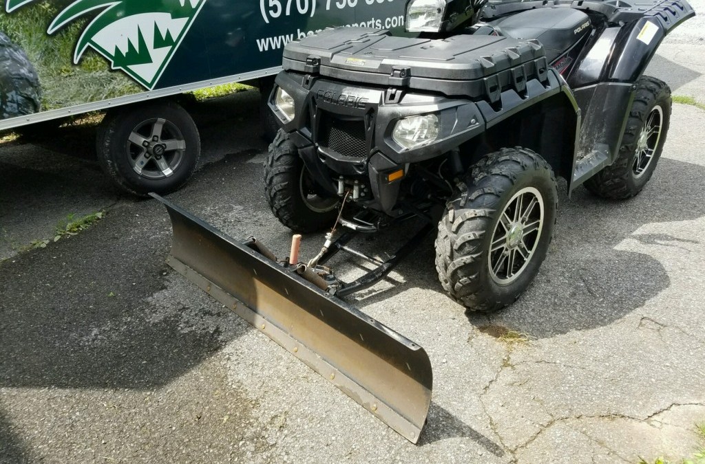 Shoveling Snow is No Fun.   We can install a plow on any ATV in-stock!