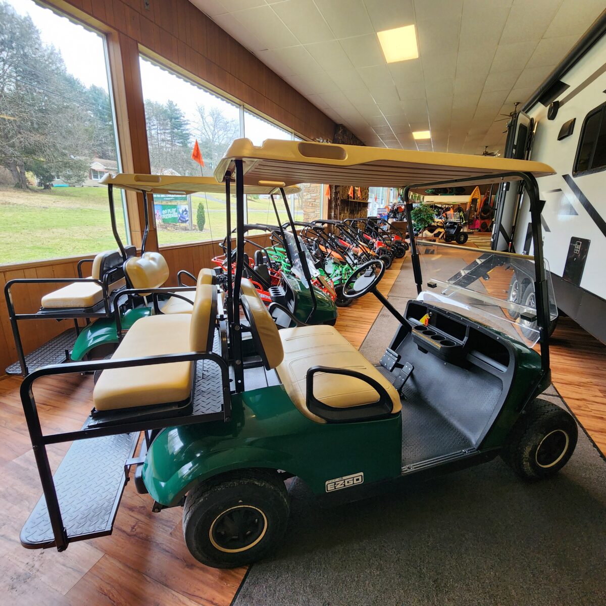 2018 EZGO TXT 48  Electric cart with the flip seat option